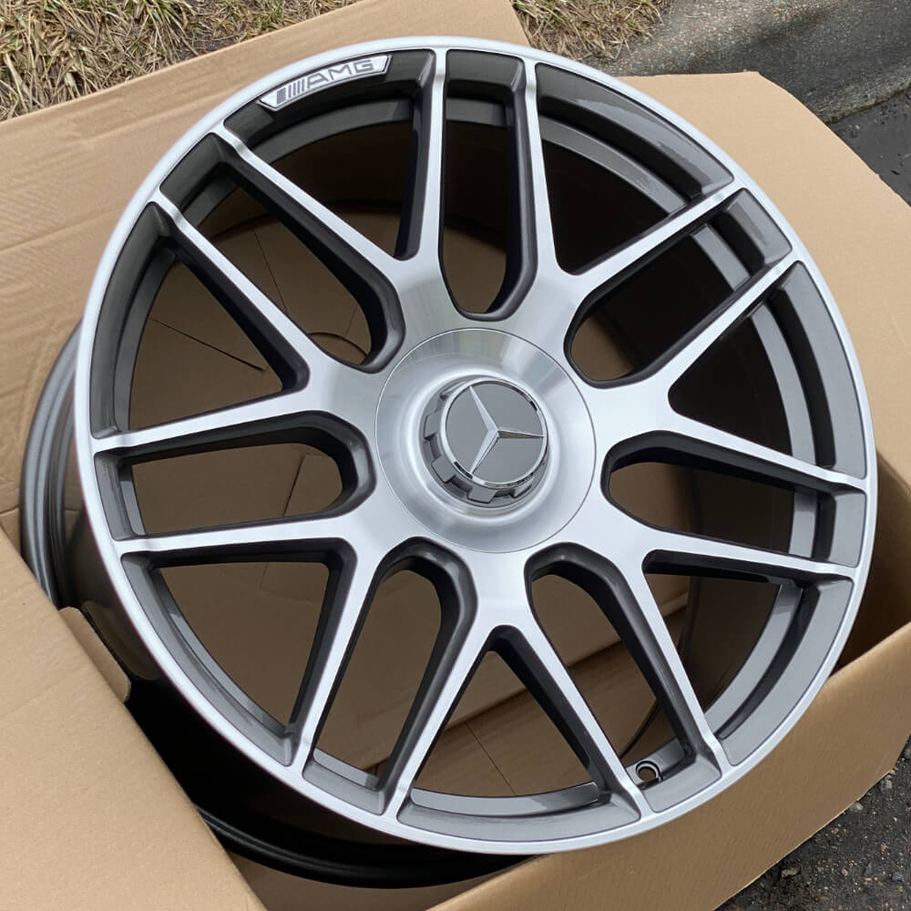 22" 5*130 10.0 ET50 84.0 REPLICA XN-762B MB Гравировка AMG от магазина Империя шин