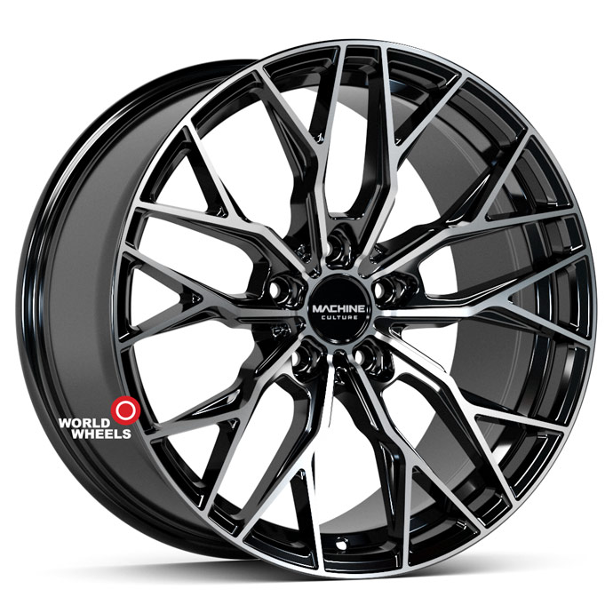 Machine Culture FF 204 R20 20x8.5" 5x108мм DIA 73.1мм ET 35мм Black Machined Coating (BPC) от магазина Империя шин