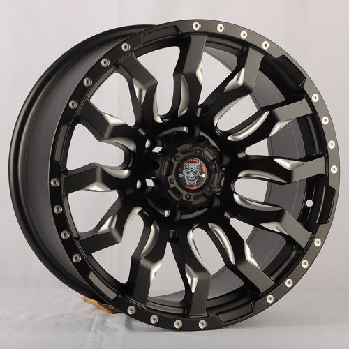 Anzoo JT124-20 20x9.0" 6x139,7 DIA 110.1мм ET 0мм Matt Black+Milling Spoke&Rivet от магазина Империя шин