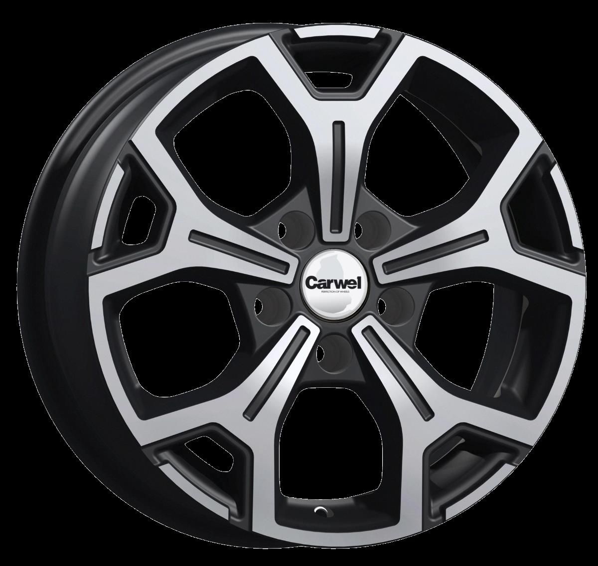 Carwel Енисей-ab 249 (Sportage) 16x6.5" 5x114,3мм DIA 67.1мм ET 42.5мм AB / Черный с полировкой от магазина Империя шин