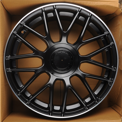 Zumbo Wheels MB44 18x8.0" 5x112мм DIA 66.6мм ET 43мм Black Matt With Lip Polish от магазина Империя шин