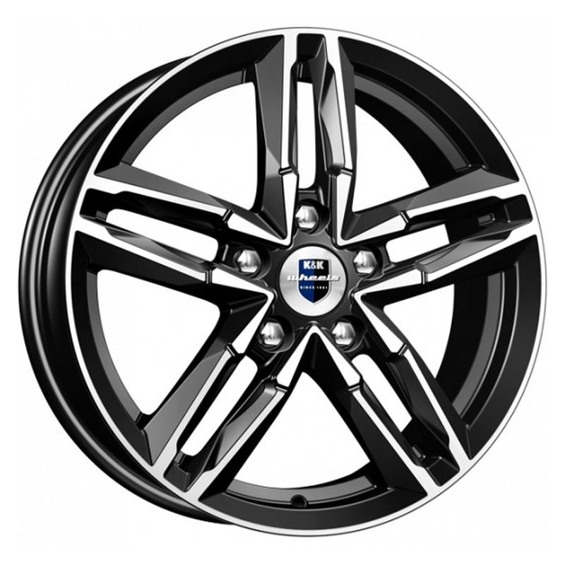 K&K KC731-mb Sayan  (Fiat Doblo) 16x6" 5x98мм DIA 58.1мм ET 38мм алмаз чёрный / Чёрный с алмазной проточкой от магазина Империя шин