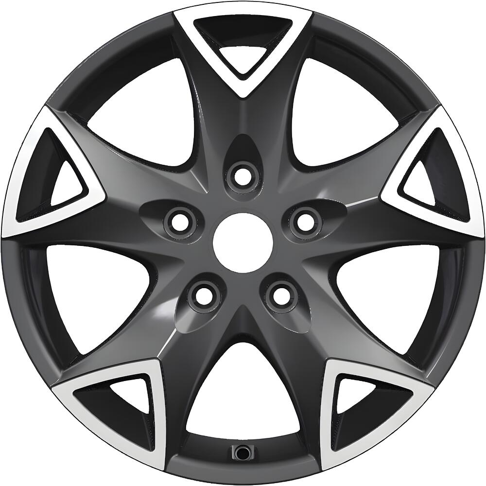 Carwel Конго-ab 1615 (VW Multivan) 16x6.5" 5x120мм DIA 65.1мм ET 51мм ABT / Черный с полировкой от магазина Империя шин