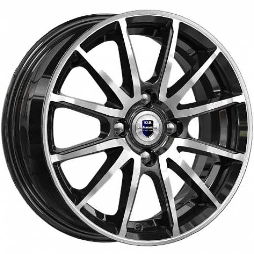 K&K KC960-mb Квант 14x5.5" 4x100мм DIA 60.1мм ET 38мм алмаз чёрный / Чёрный с алмазной проточкой от магазина Империя шин