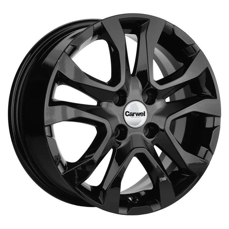 Carwel Тобол-bl 1503 (Vesta) 15x6" 4x100мм DIA 60.1мм ET 50мм BL / Чёрный от магазина Империя шин