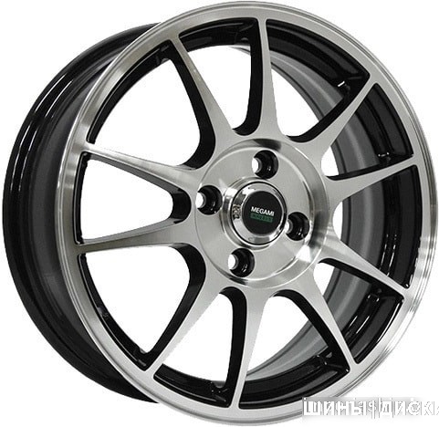 Megami MGM-5 15x6" 4x100мм DIA 60.1мм ET 50мм BKF от магазина Империя шин