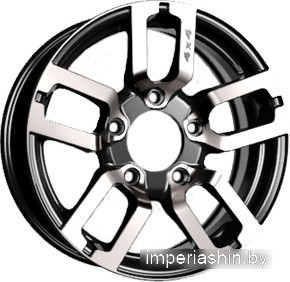 Vector K100 16x6.5" 5x139.7мм DIA 98мм ET 40мм Черный с проточкой от магазина Империя шин