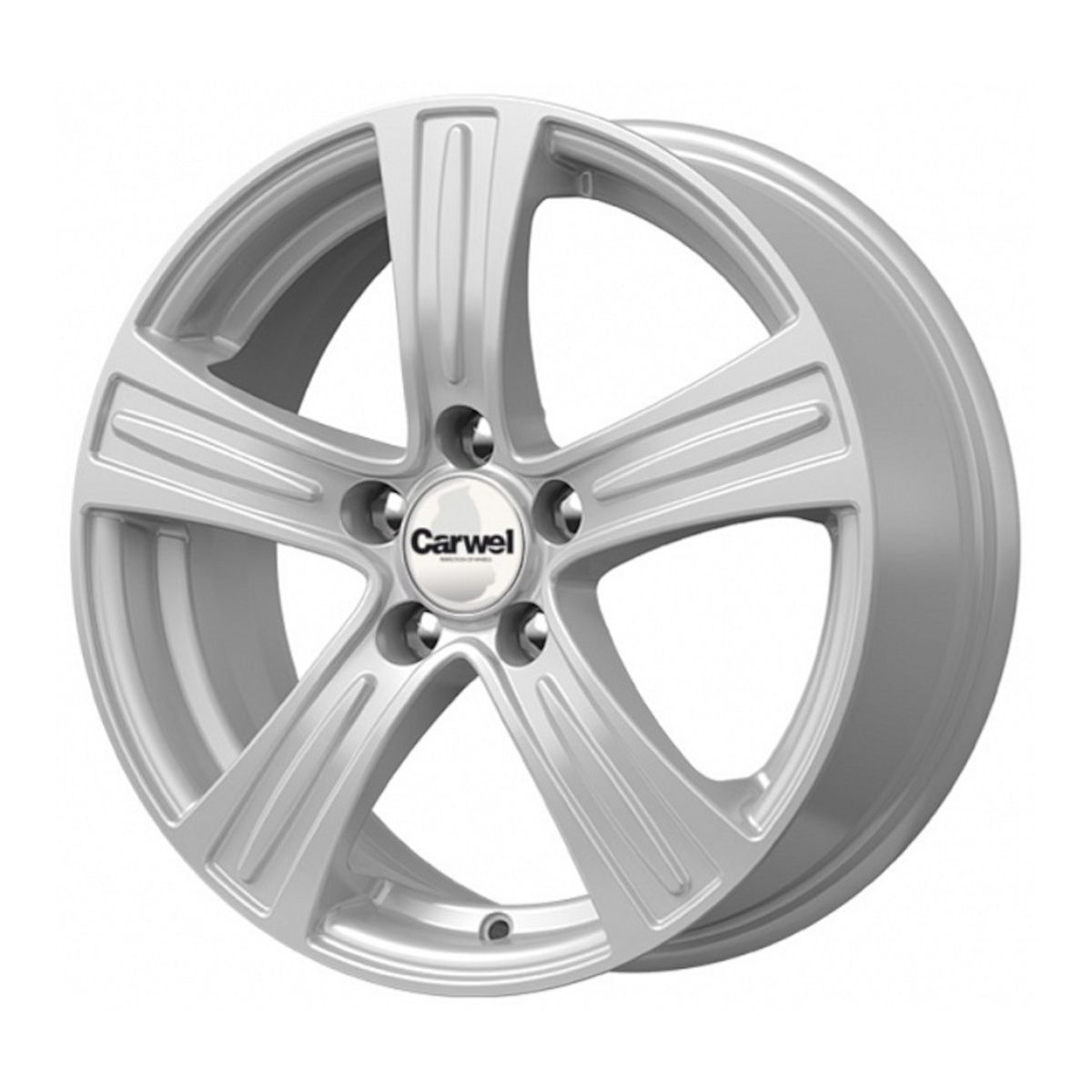 Carwel Лямбда 109 15x6" 5x112мм DIA 66.6мм ET 43мм SB / Насыщенный серебристый металлик от магазина Империя шин