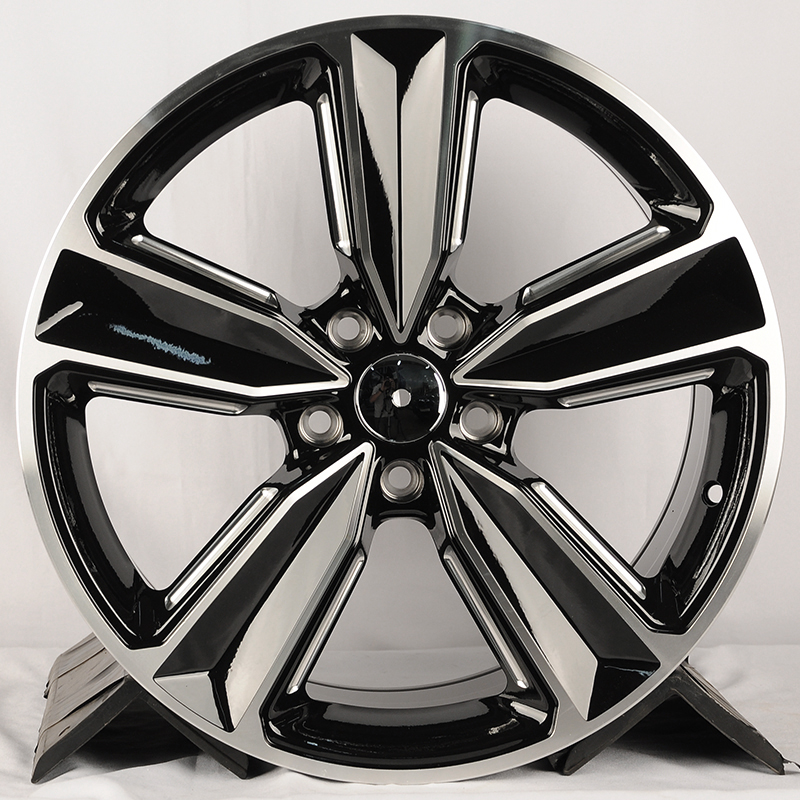 Luistone AU016 18x8.0" 5x112мм DIA 66.6мм ET 40мм Gloss black machined face + Milling window от магазина Империя шин