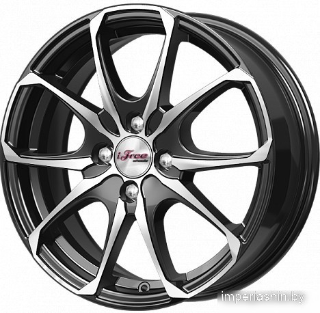 iFree Такеши (КС877) 16x6" 4x100мм DIA 67.1мм ET 35мм Блэк Джек от магазина Империя шин