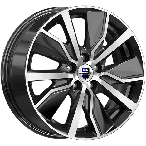 K&K KC961-mb Гамбит 16x6.5" 5x114,3мм DIA 66.1мм ET 45мм алмаз чёрный / Чёрный с алмазной проточкой от магазина Империя шин