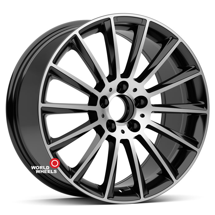 KoKo Kuture 263 OEM R18 18x8.5" 5x112мм DIA 66.6мм ET 35мм Black Machined (BP)