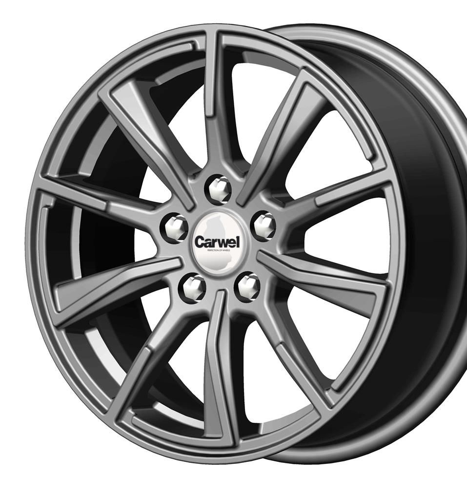 Carwel Лабаз-gr 16x6.5" 5x114,3мм DIA 66.1мм ET 45мм GR / Графитовый металлик от магазина Империя шин