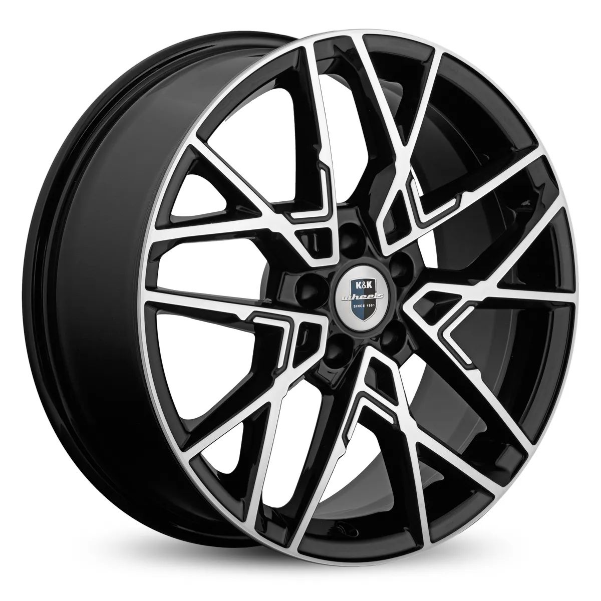 K&K KC1044-mb Вудроф 18x7" 5x114,3мм DIA 56.1мм ET 48мм алмаз чёрный / Чёрный с алмазной проточкой от магазина Империя шин