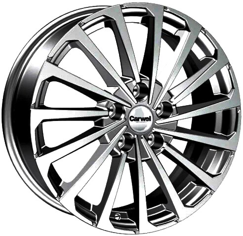 Carwel Кагра-ag 1721 (Geely Coolray) 17x6.5" 5x114,3мм DIA 54.1мм ET 45мм AGR / Графитовый с полировкой от магазина Империя шин