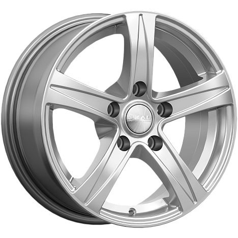 SKAD Sakura 15x6.5" 5x112мм DIA 57.1мм ET 43мм селена / Серебристый от магазина Империя шин