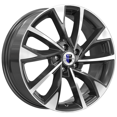 K&K KC900-mb Роквуд 17x7" 5x108мм DIA 63.35мм ET 45мм алмаз чёрный / Чёрный с алмазной проточкой от магазина Империя шин