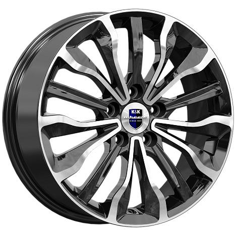 K&K KC756 Атакама 17x6.5" 5x112мм DIA 66.6мм ET 43мм алмаз чёрный от магазина Империя шин