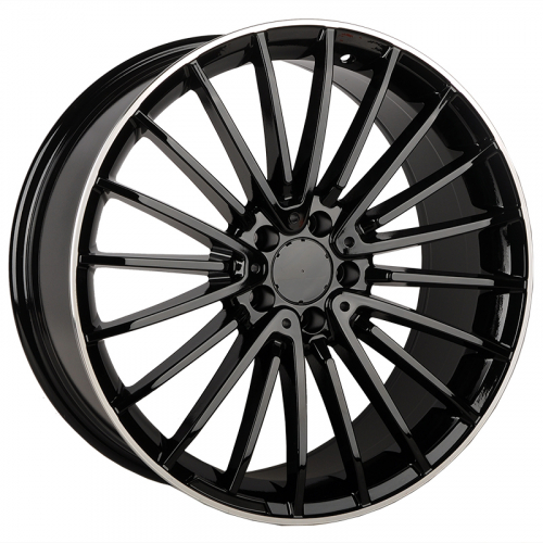 KoKo Kuture 0235 20x9.5" 5x112мм DIA 66.6мм ET 43мм Gloss Black with Lip Polish от магазина Империя шин