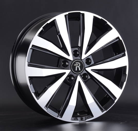 Volkswagen VV202-mb 18x7.5" 5x120мм DIA 65.1мм ET 60мм BKF / Чёрный  глянцевый с проточкой от магазина Империя шин