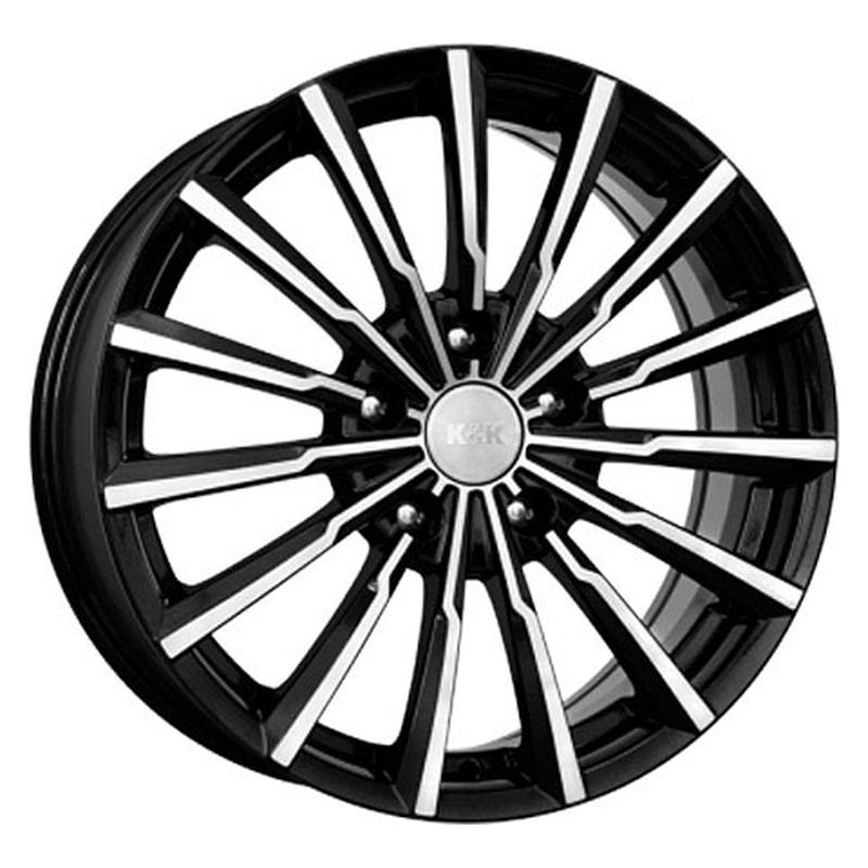 K&K KC562-mb Акцент Оригинал 17x7" 4x100мм DIA 60.1мм ET 43мм алмаз чёрный / Чёрный с алмазной проточкой от магазина Империя шин