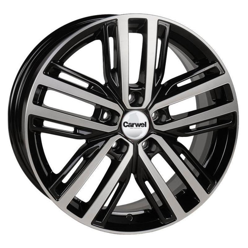 Carwel Иртыш-ab 259 (Karoq) 17x7" 5x112мм DIA 57.1мм ET 45мм AB / Черный с полировкой от магазина Империя шин