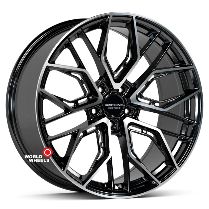 Machine Culture FF 205 R20 20x9" 5x114.3мм DIA 73.1мм ET 33мм Black Machined Coating (BPC)
