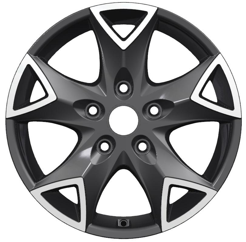Carwel Конго 1615 (VW Multivan) 16x6.5" 5x120мм DIA 65.1мм ET 51мм SLT / Серебристый