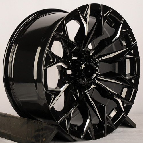 Anzoo JT227-8 18x9.0" 6x139.7 DIA 110.1мм ET 0мм Gloss Black+Milling от магазина Империя шин