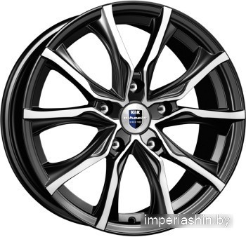 K&K Твист (KC697) 17x7.5" 5x105мм DIA 56.6мм ET 38мм Алмаз черный от магазина Империя шин
