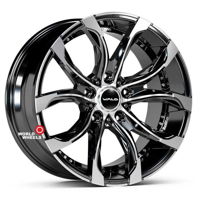 HFT 600 WALD R20 20x10" 5x150мм DIA 110.2мм ET 45мм Black Machined (BP) от магазина Империя шин
