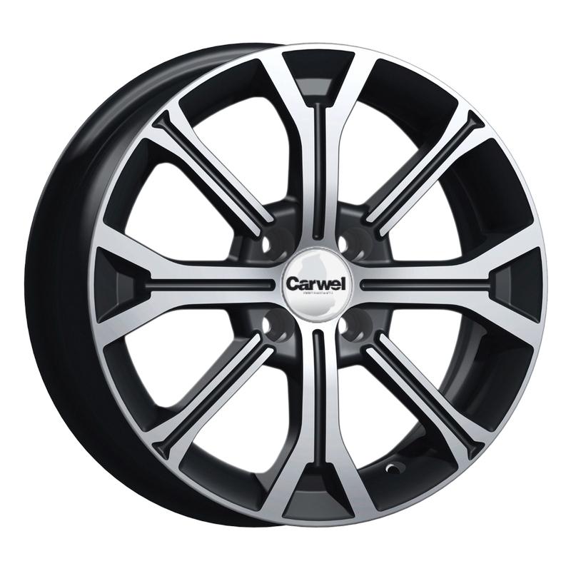 Carwel Кизи-ab 198 (Vesta) 15x6" 4x100мм DIA 60.1мм ET 50мм AB / Черный с полировкой от магазина Империя шин