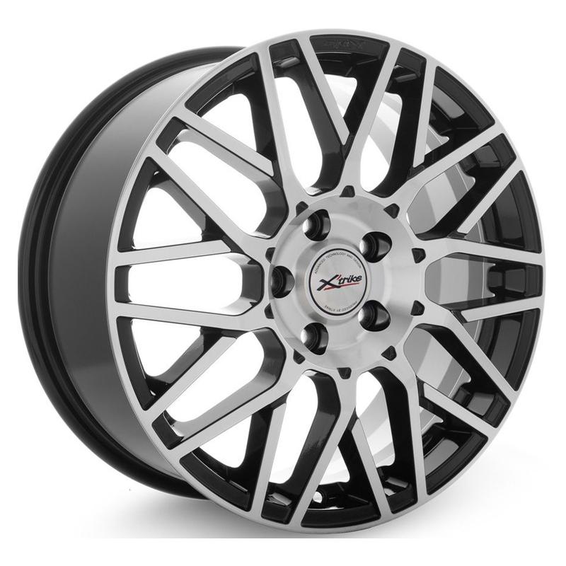 X'trike X-131-mb (DFM Aeolus Shine) 17x7" 4x108мм DIA 65.1мм ET 45мм BK/FP / Чёрный с алмазной проточкой от магазина Империя шин
