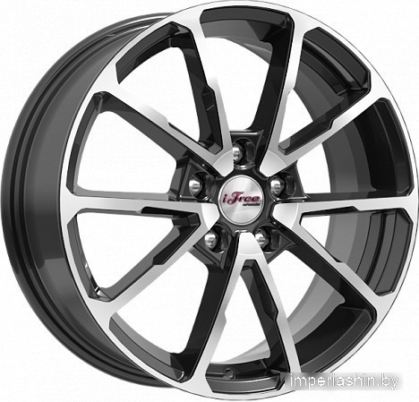 iFree Skibidi (КС909) 17x6.5" 5x114.3мм DIA 67.1мм ET 50мм Блэк Джек от магазина Империя шин