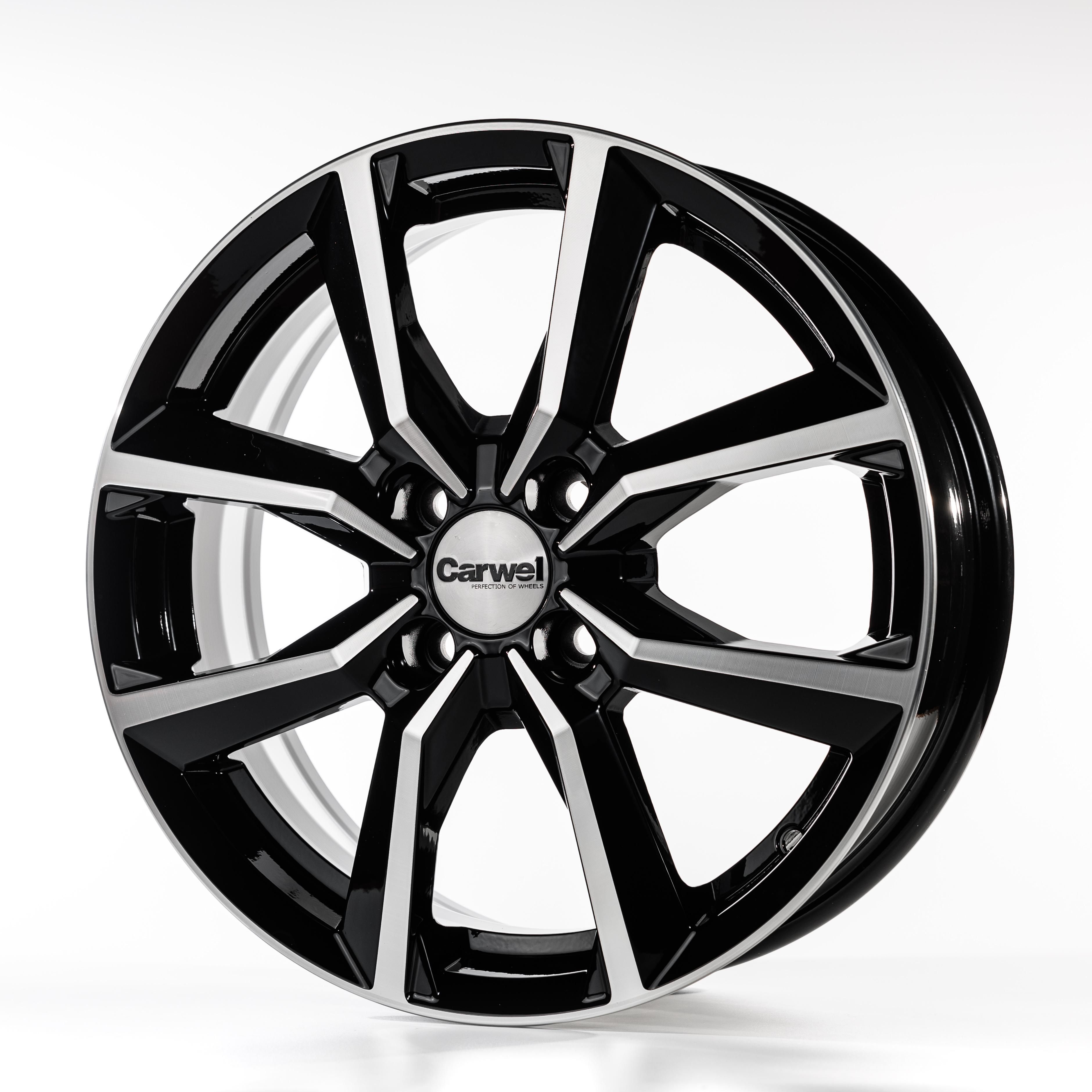 Carwel Сегун-ab 272 16x6.5" 4x100мм DIA 67.1мм ET 43мм AB / Черный с полировкой от магазина Империя шин