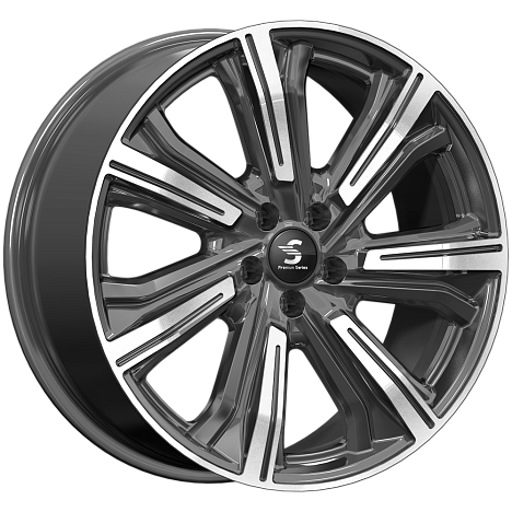 K&K KP1067-mg Kleemann 20x8.5" 5x120мм DIA 66.1мм ET 47мм Diamond Black Gris / Тёмно-серый с алмазной проточкой