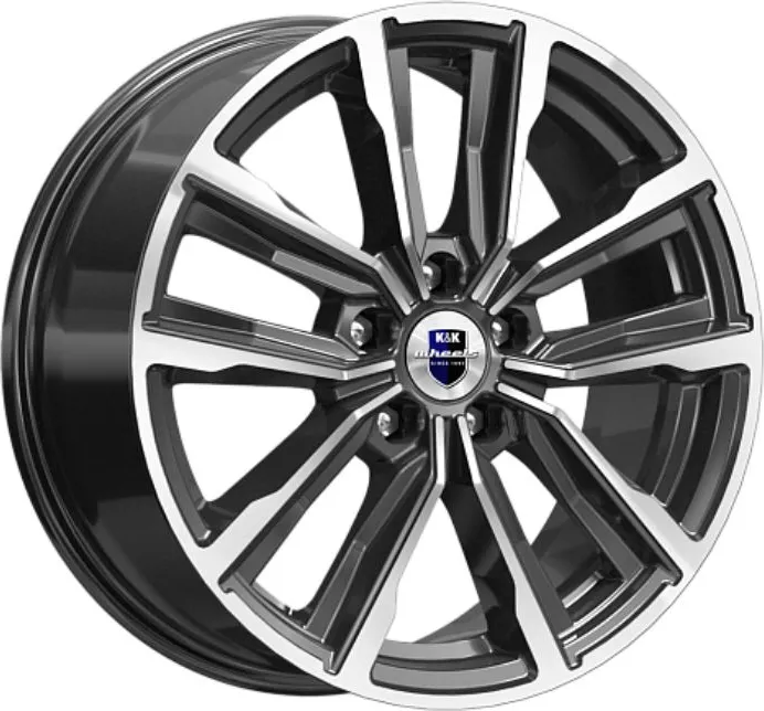 K&K KC964-mb (Chevrolet Equinox IV) 17x7.5" 5x115мм DIA 70.3мм ET 35мм алмаз чёрный / Чёрный с алмазной проточкой