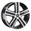 Volkswagen VV334-mb 18x8" 5x120мм DIA 65.1мм ET 50мм BKF / Чёрный  глянцевый с проточкой