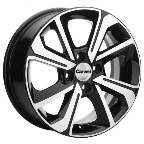Carwel Воже-ab 1501(Logan) 15x6" 4x100мм DIA 60.1мм ET 40мм ABT / Черный с полировкой от магазина Империя шин