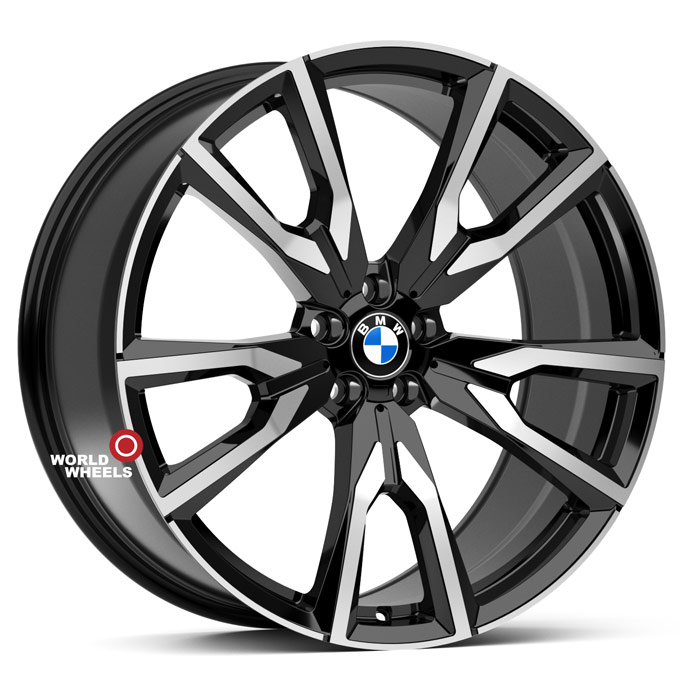 KoKo Kuture 755 OEM Forged R22 22x9.5" 5x112мм DIA 66.6мм ET 32мм Black Machined (BP)