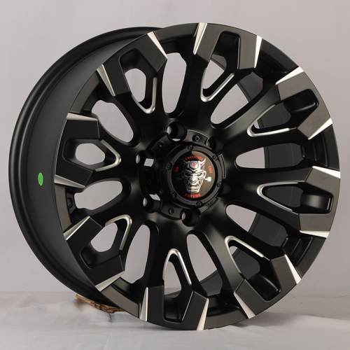 Anzoo JT255-7 17x9.0" 5x127мм DIA 71.5мм ET-10 Matt Black+Milling Spoke от магазина Империя шин