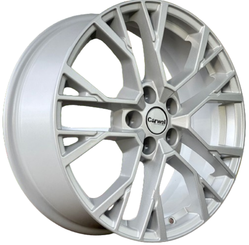 Carwel Камак 1810 (Geely Coolray) 18x7" 5x114,3мм DIA 54.1мм ET 53мм SLT / Серебристый от магазина Империя шин