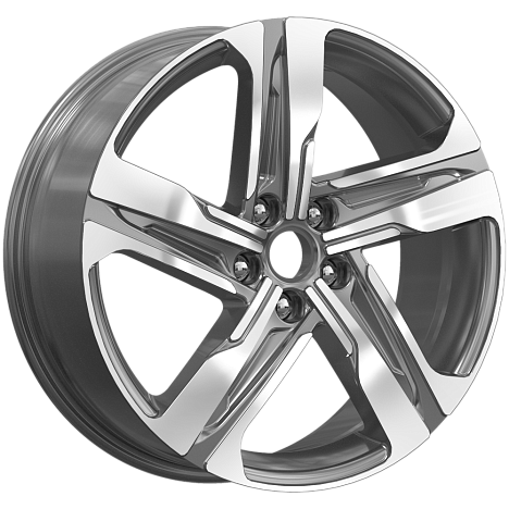 K&K КР004-mg (Tucson) 19x7.5" 5x114,3мм DIA 67.1мм ET 53мм Diamond Gloss Graphite / Графитовый с полировкой от магазина Империя шин