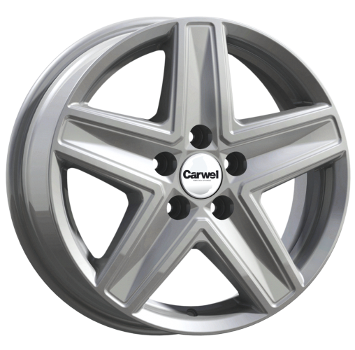 Carwel Витим 237 16x6.5" 5x130мм DIA 78.1мм ET 55мм SB / Насыщенный серебристый металлик от магазина Империя шин