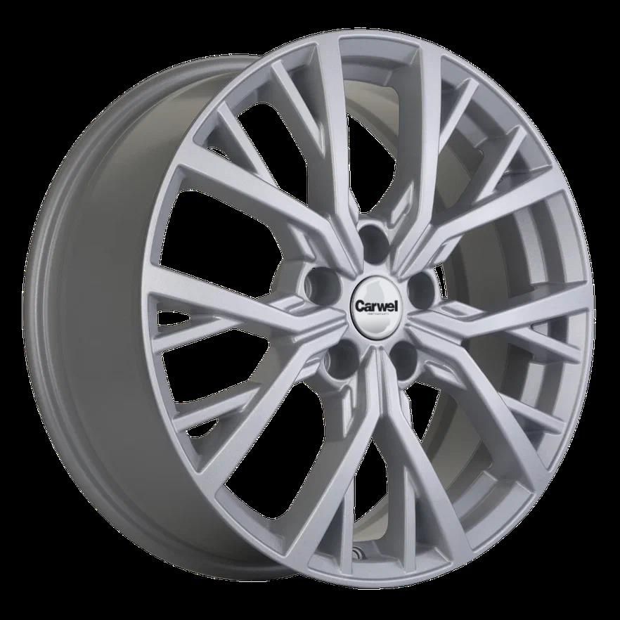 Carwel Тур 1806 (Renault Koleos) 18x7" 5x114,3мм DIA 66.1мм ET 35мм SLT / Серебристый от магазина Империя шин