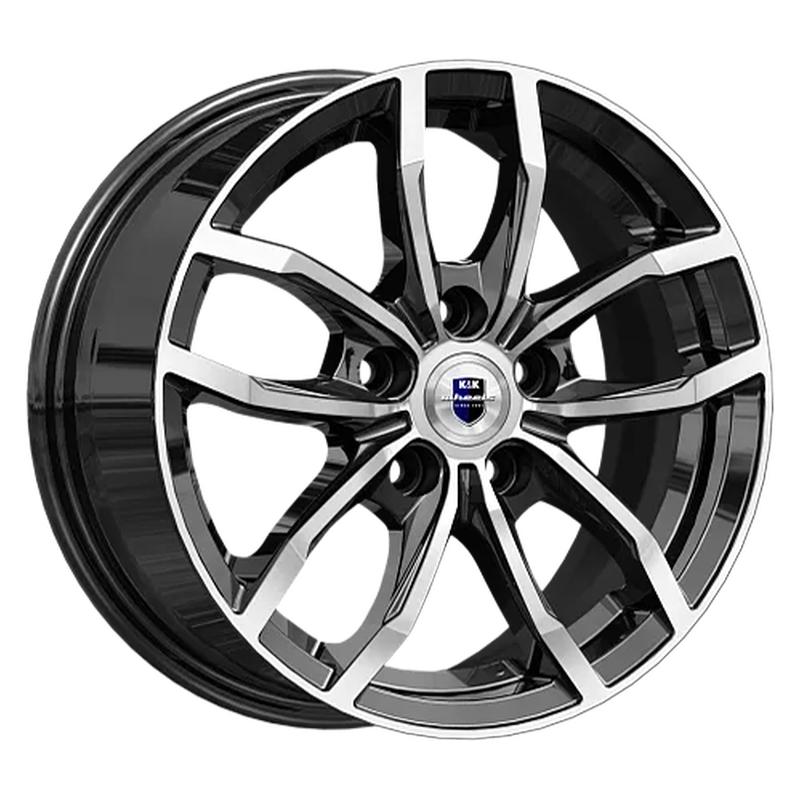 K&K KC1048-mb Фрост 15x6.5" 5x114,3мм DIA 60.1мм ET 39мм алмаз чёрный / Чёрный с алмазной проточкой