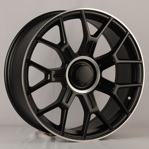 Powcan Y1188 20x8.5" 5x112мм DIA 66.6мм ET 35мм Black Matt with Lip Polish от магазина Империя шин