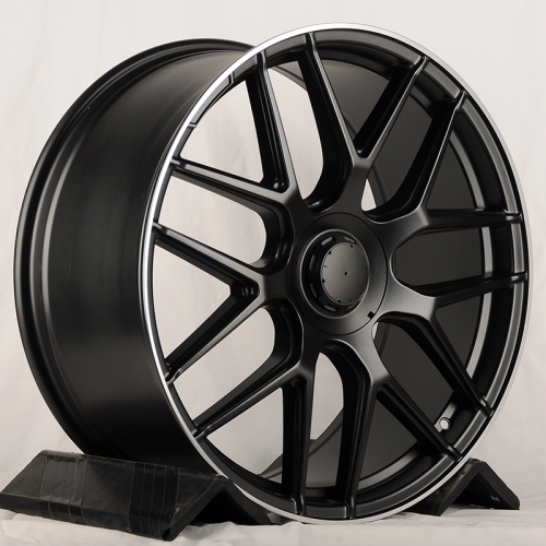 Powcan 3S5318 22x10.0" 5x112мм DIA 66.6мм ET 48мм Black Matt with Lip Polish от магазина Империя шин