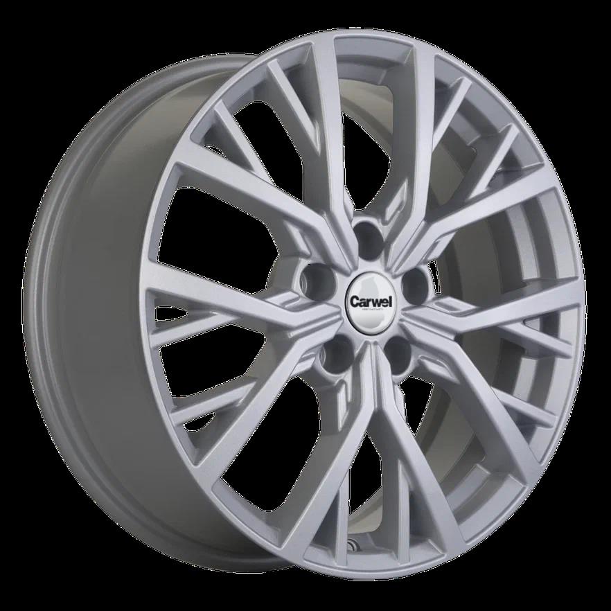 Carwel Тур 1806 (Renault Koleos) 18x7" 5x114,3мм DIA 66,1мм ET 35мм SLT / Серебристый от магазина Империя шин