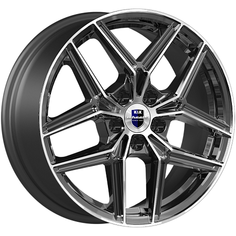 K&K KC1025-mb Юнион 17x7" 5x114,3мм DIA 60.1мм ET 39мм алмаз чёрный / Чёрный с алмазной проточкой от магазина Империя шин